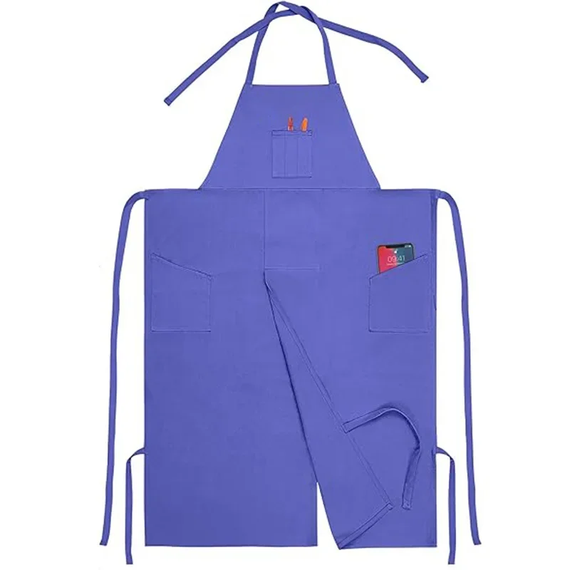 Hot Selling Split Apron for Men Women Kitchen Cooking Pottery Painting DIY Gift Long Durable Waterproof Design