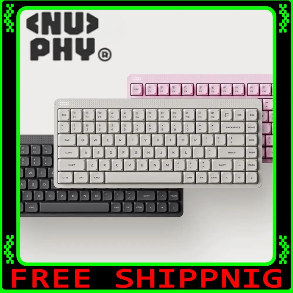

Nuphy Node75 Tri-Mode Wireless Keyboard 1000Hz Gasket Structure Mechanical Keyboard Low-Profile /High-Profile Nano/MAX Switch