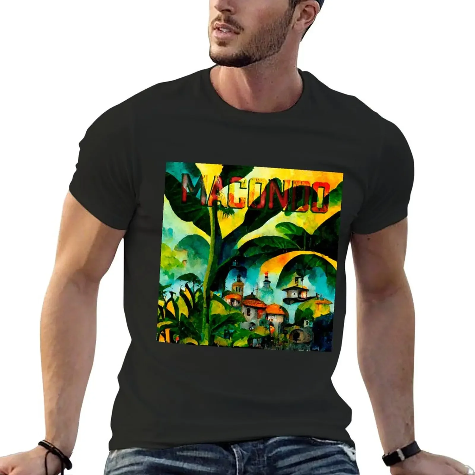 

Macondo Dream, a dream about a place of One Hundred Years of Solitude T-Shirt vintage clothes graphics mens funny t shirts