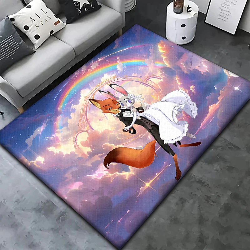 Zootopia, Zudy, Nick Fantasy cute Carpet for children,Living room floor mat Kitchen mat Children's art Mat,bedroom decor rugs