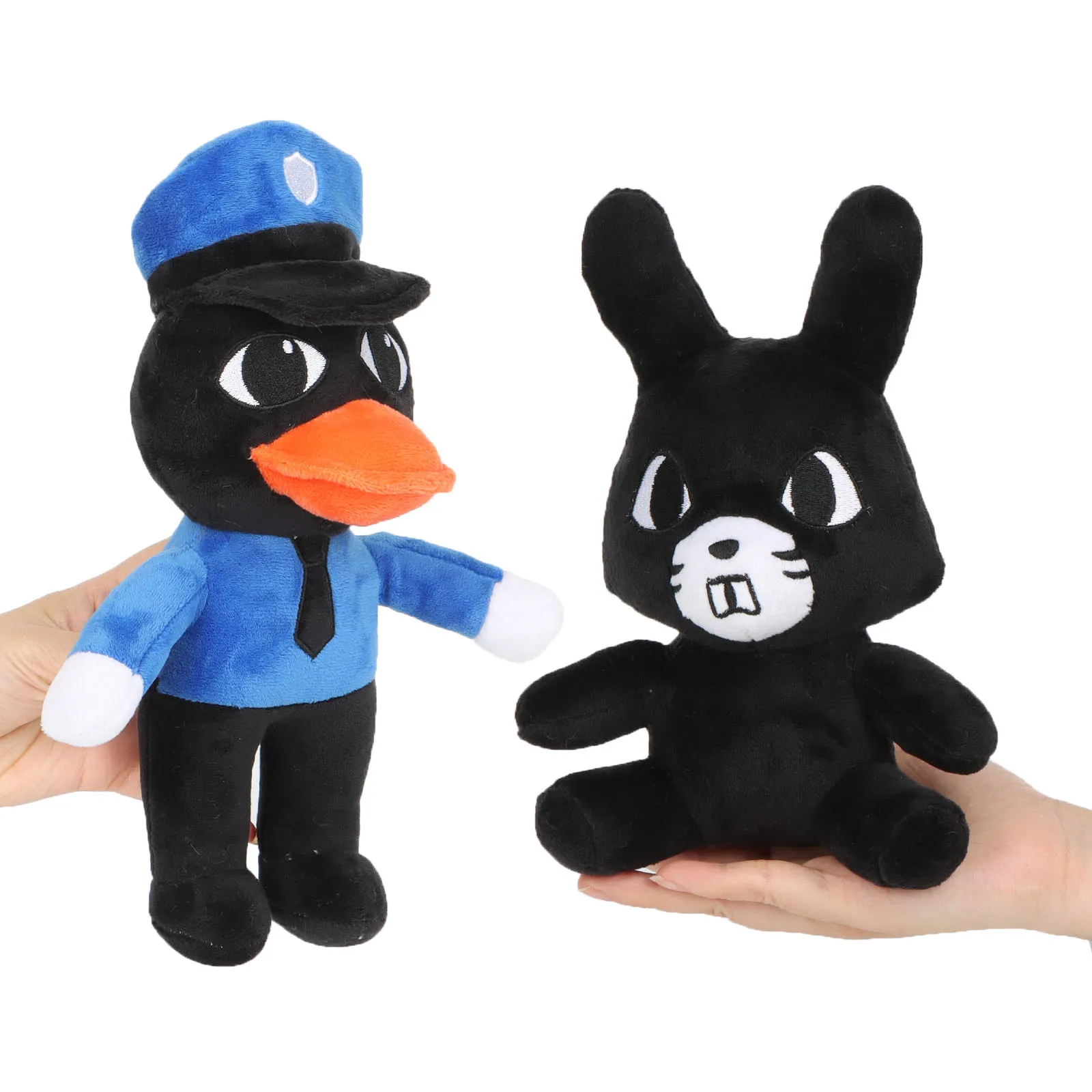 Black Rabbit and Duck Animal Hospital Plush Toy Horror Game Animal Hospital Bunny Animal Hospital Accessories Birthday Gifts