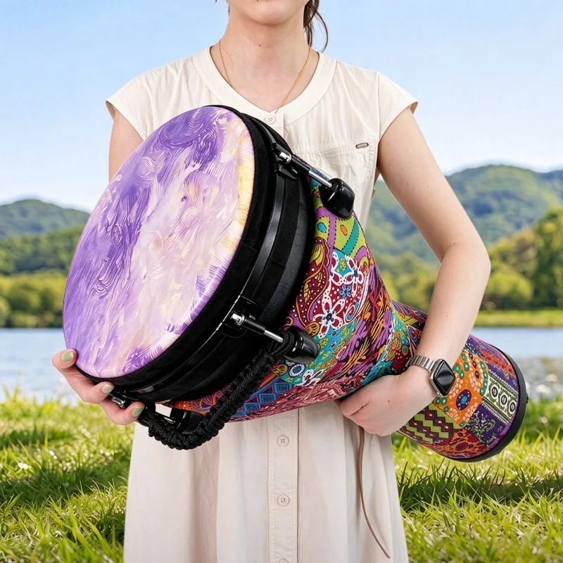 Djembe Hand Drum Professional African Drums Adult Yoga Meditation Djembe Drum Beginner Percussion Instrument with Accessories