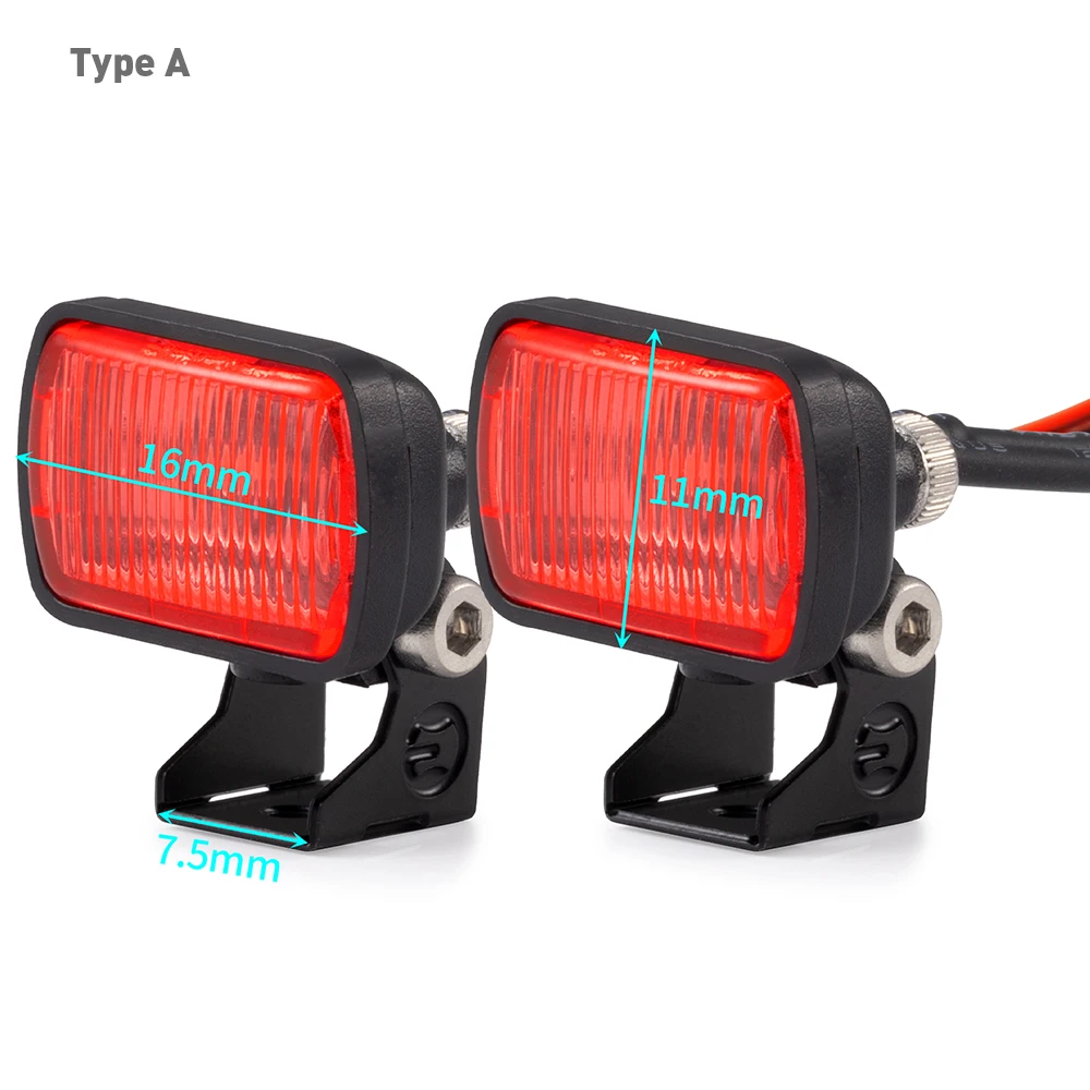 AXSPEED 1Set LED Lichter Scheinwerfer Scheinwerfer für TRX-4 TRX-6 Axial SCX10 90046 Wraith 1/10 RC Auto Dekoration Teile Zubehör – Detail 3
