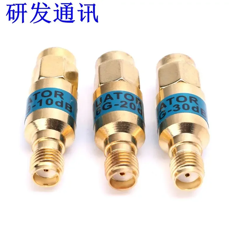 Gold 2W DC 0-6GHz SMA-JK Converter Attenuator 1-30DB