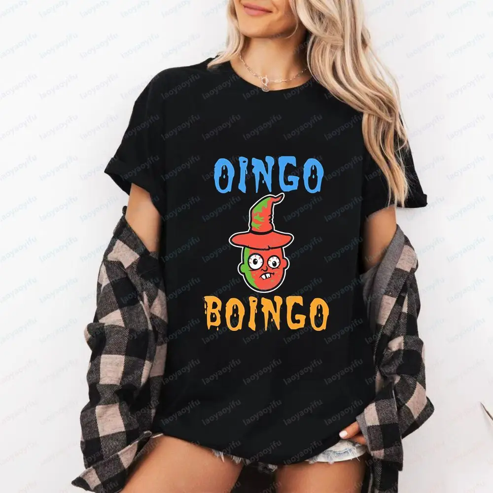 Blusa com estampa retrô Oingo Boingo - elegante e moderna, adequada para homens e mulheres. Camiseta de tamanho grande com estampa.