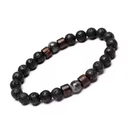 Volcanic Stone Bracelet for Men Lava Wooden Beads Bracelet Tibetan Buddha Wrist Chain Women Men Jewelry Gift New Bracelets
