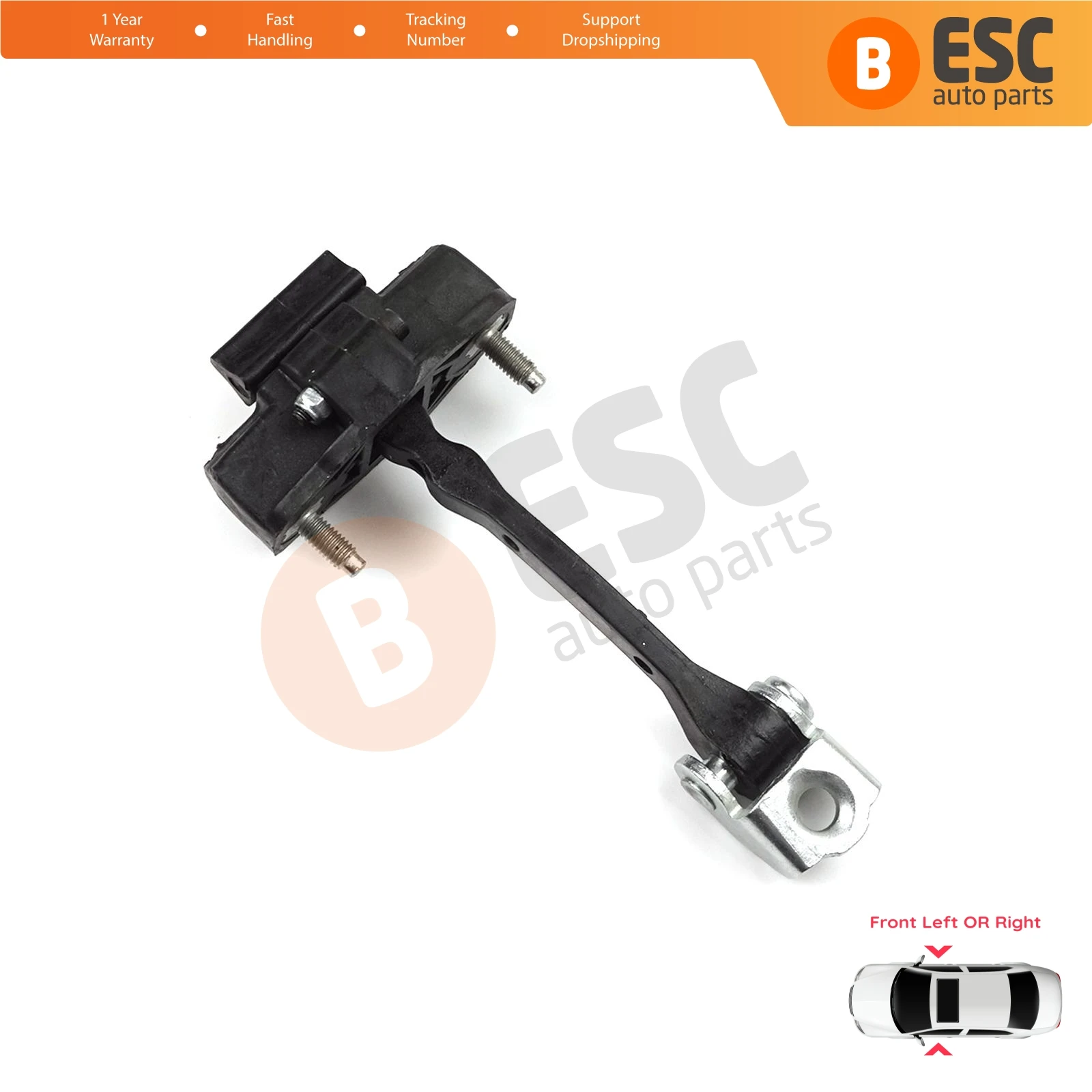 EDP1310 Front Left or Right Door Catch Hinge Brake Stop Check Strap Limiter for Citroen C4 Cactus 2014-On 9801290780