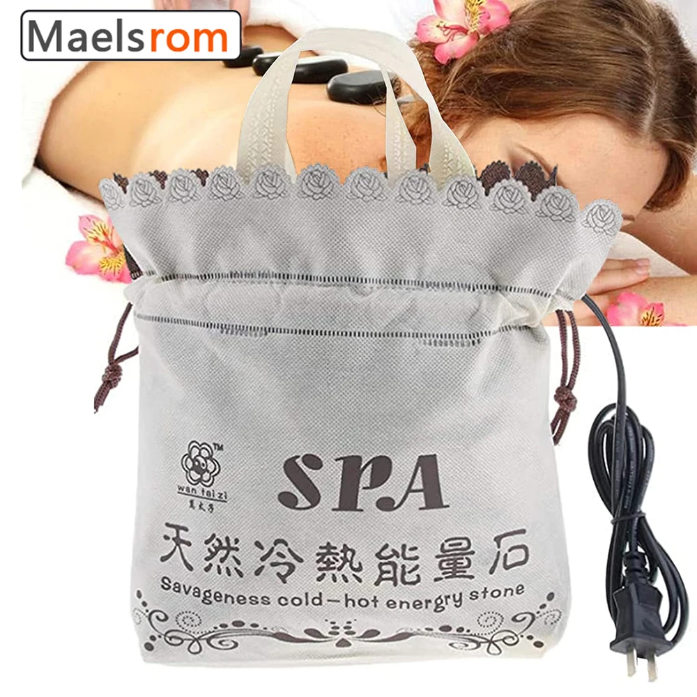 Hot Stone Heating Bag Massage Stone Heater Massage Tool Accessory Set Heating Bag (NOTcluding Massage Hot Stone) Relieves Pain