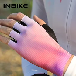 INBIKE Cycling Gloves Half Finger Road Bike Riding Gloves Shock Absorption MTB Professional Biker Gloves For Cycling Accessories