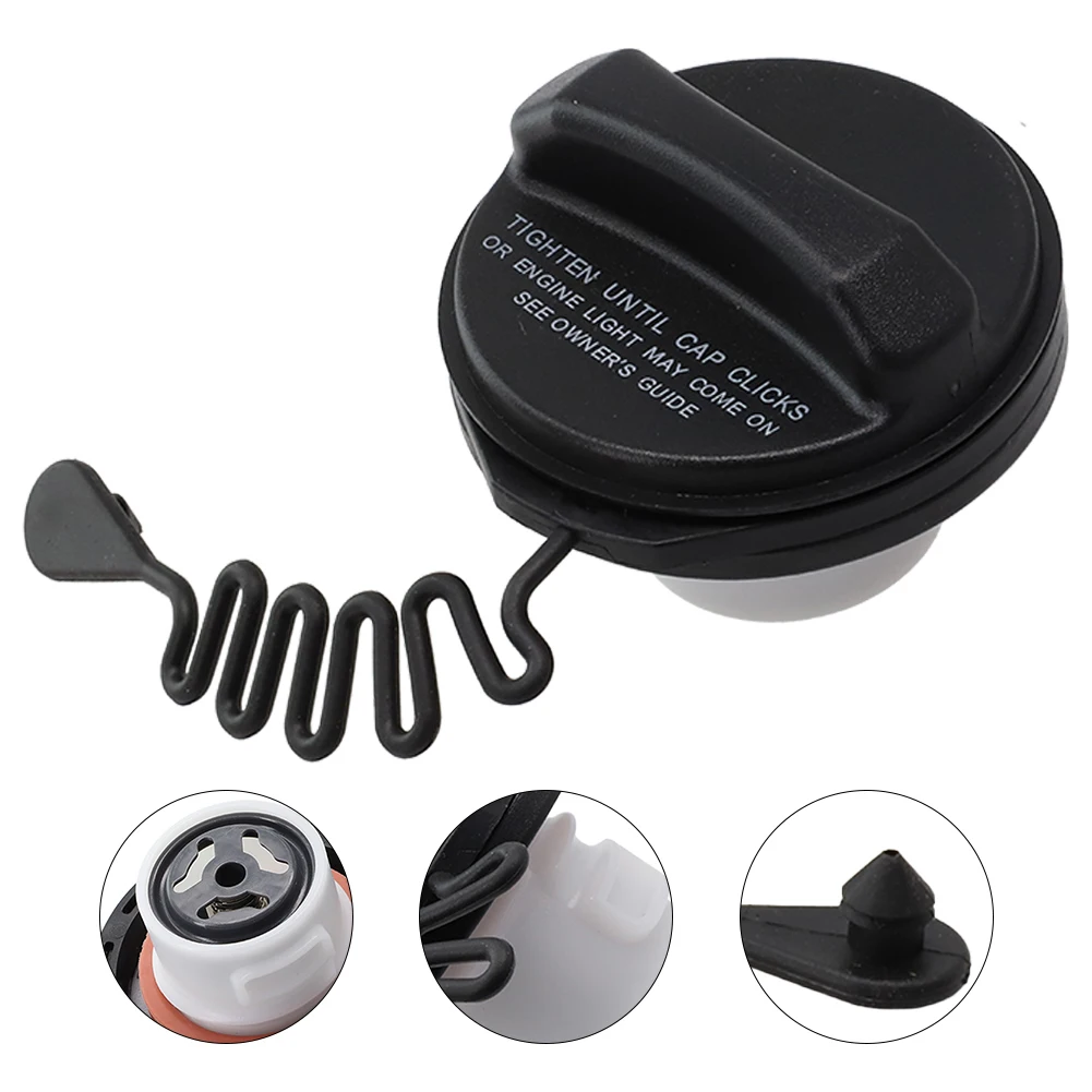 1pcs For Volvo C30 C70 S40 V50 05-13 Car Dark Gray  Cap Fuel Tank Covers Tank  Filler Cap W/Tether Straps