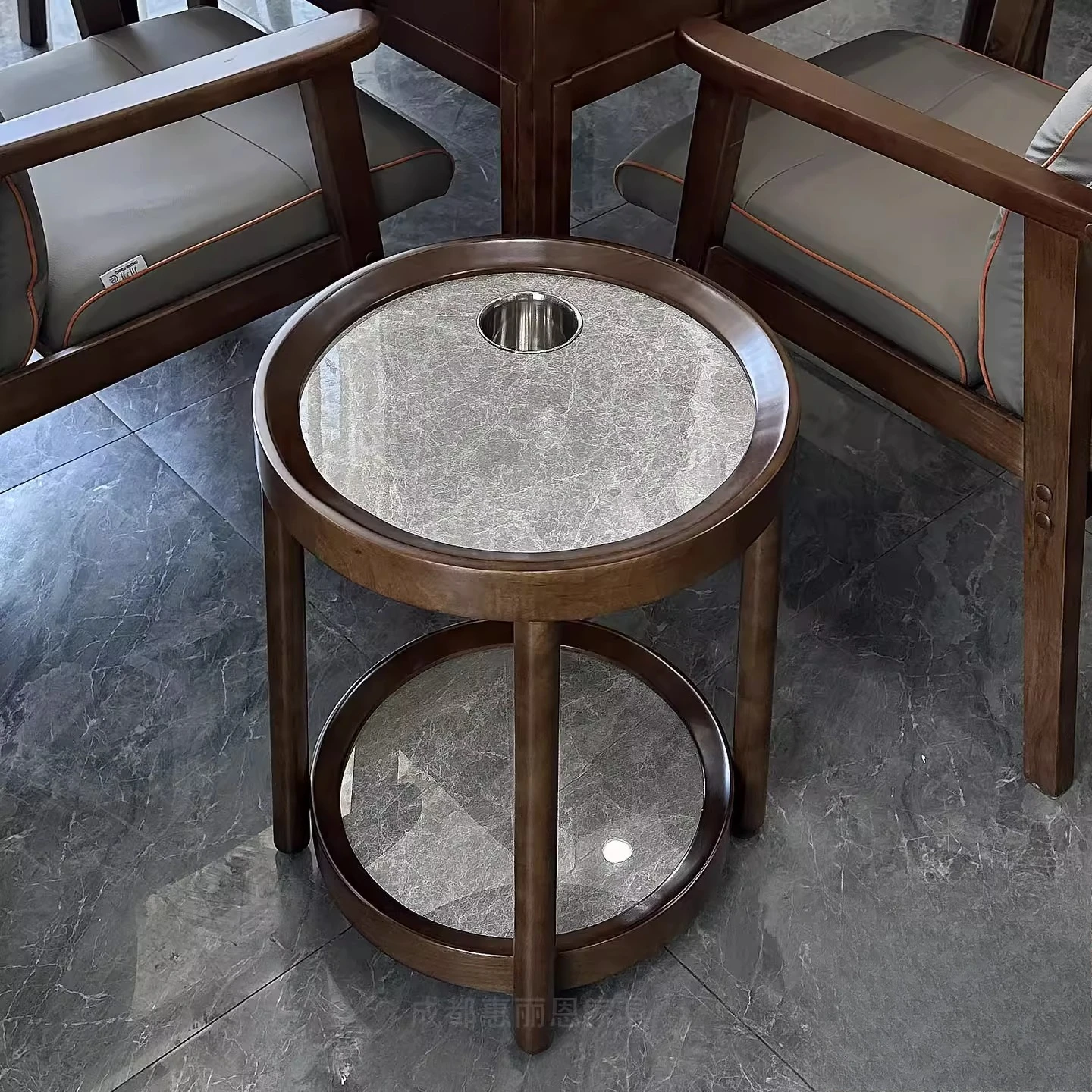 

*e for- Tier Side Table with Marble Top - Solid Wood Framed Living Room End Table, Modern Nightstand Furniture for Home *x