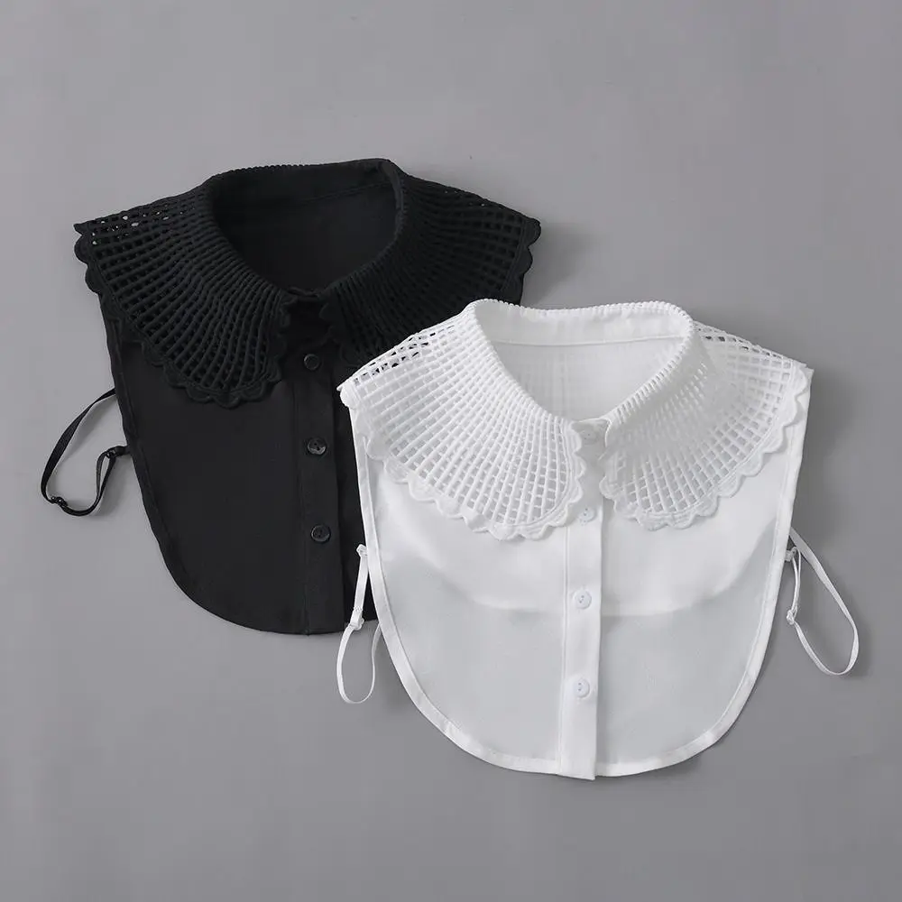 Neckline Detachable Removable Fake Collar Adjust Clothes DIY Lapel Half Shirt Detachable False Collar Women Girls Fashion