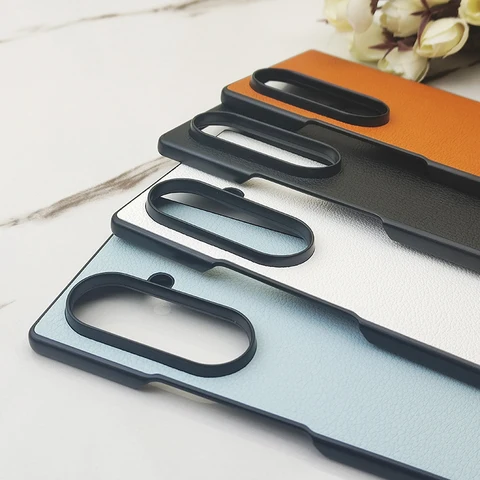 Чехол из натуральной кожи для Samsung Galaxy Z Fold 4, 5, 6, 7, 5G, полная защитная задняя крышка для телефона, противоударный бампер для Samsung Z Fold7