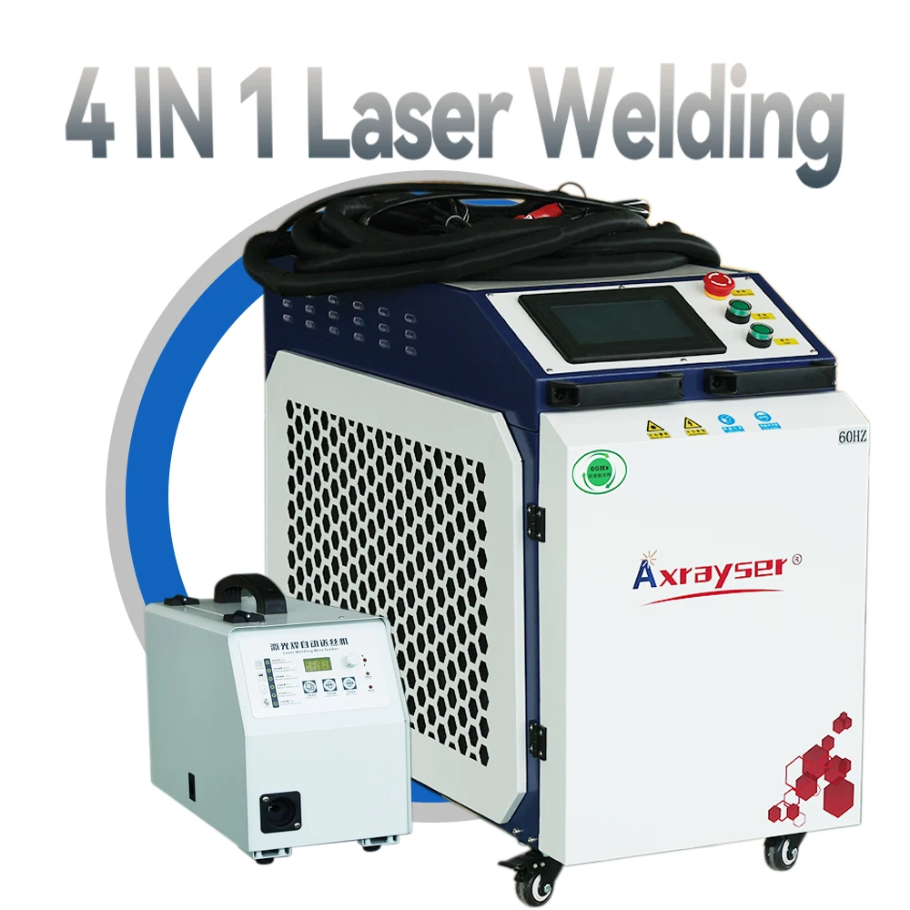 

Handheld Super 4 in 1 Laser Welding Machine 1000/1500/2000W 220v 60hz for Metal Raycus RFL-C015H1 Laser Source Raytools BW101