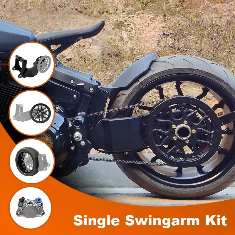 Black3 High-End Aluminum Alloy Rear Suspension Arm Pivot Arm Kit for Motorcycles/Bikes Includes Swingarm-New