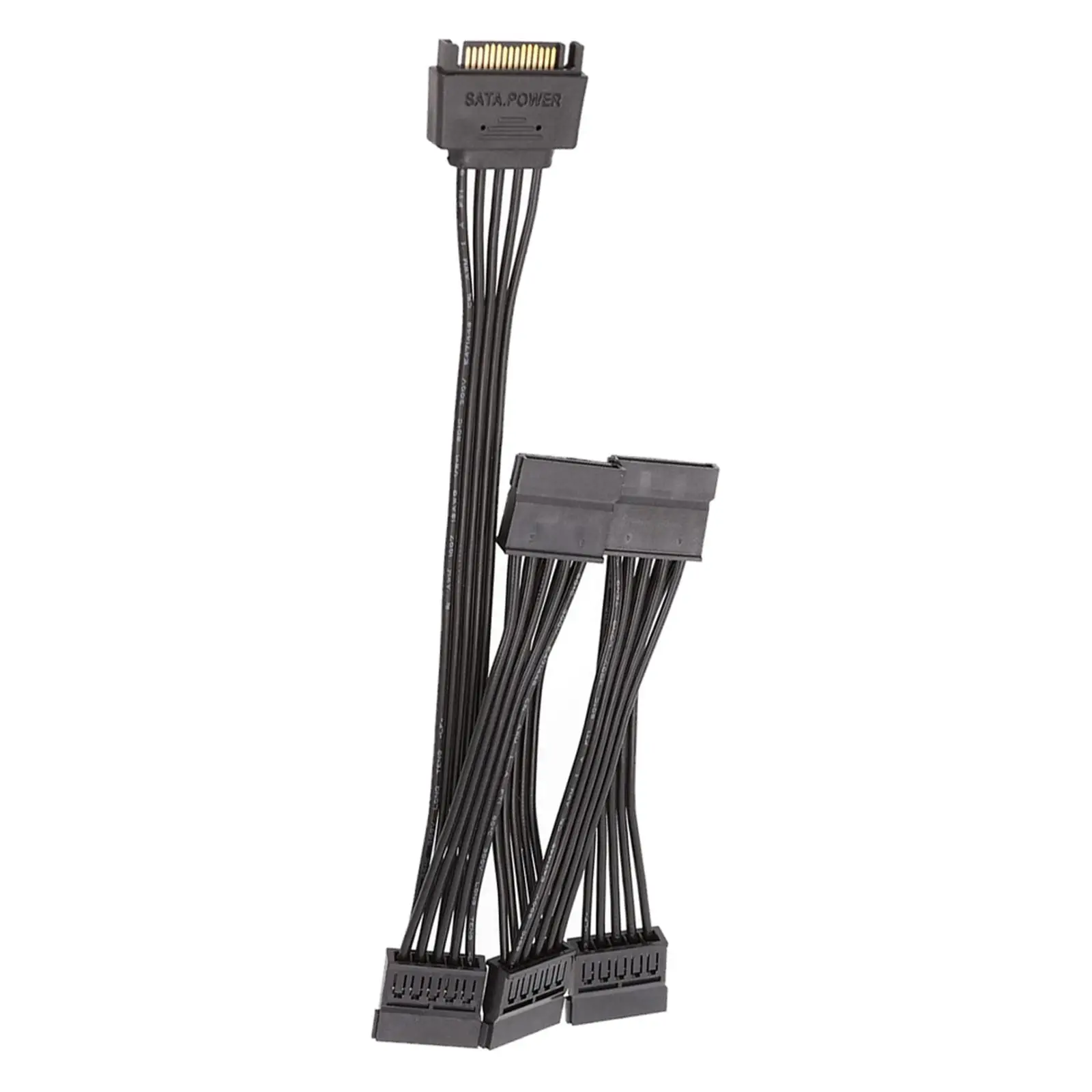 Accessories Copper Supply Splitter 18AWG Replacement 60cm Adapter 5 Port SSD Extension Cable 15 Pin Male to Female