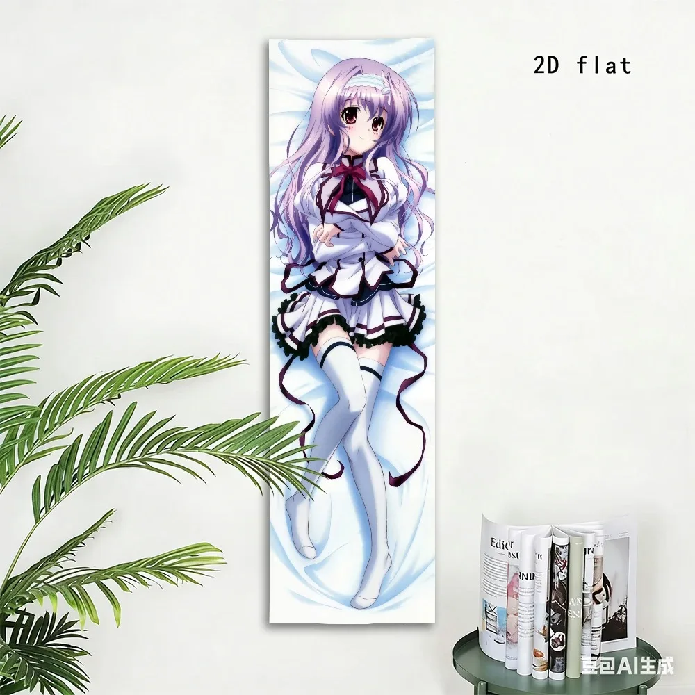 Pink Polka Dot Anime Girl Long Tapestry Cute Lolita Style Wall Hanging for Bedroom Dorm Aesthetic Decor Multiple Sizes