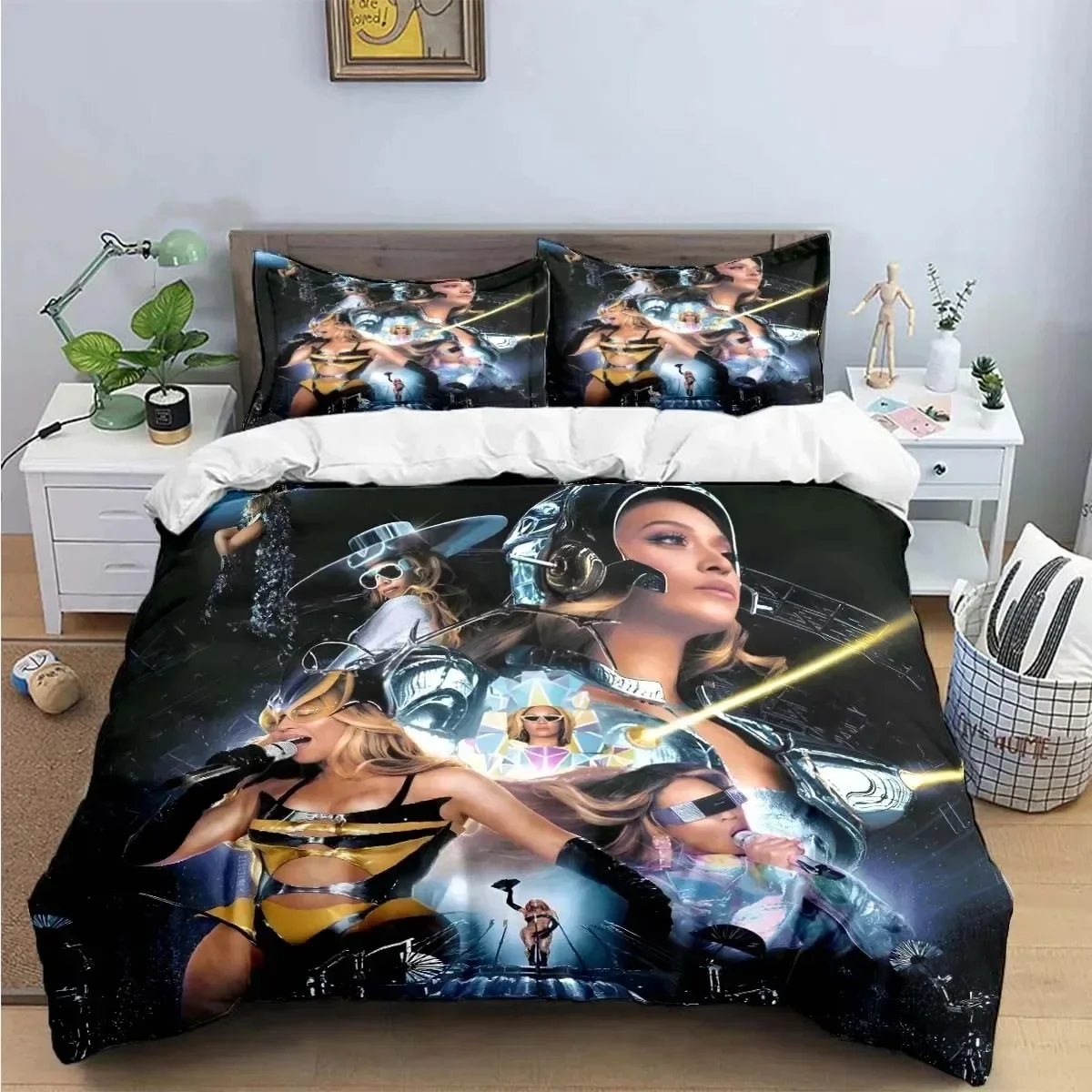 Pop Female Singer B-Beyonce Bedding Set Bedroom Soft Modern Bedspreads Comefortable Kids Duvet Cover Quilt Cover And Pillowcase