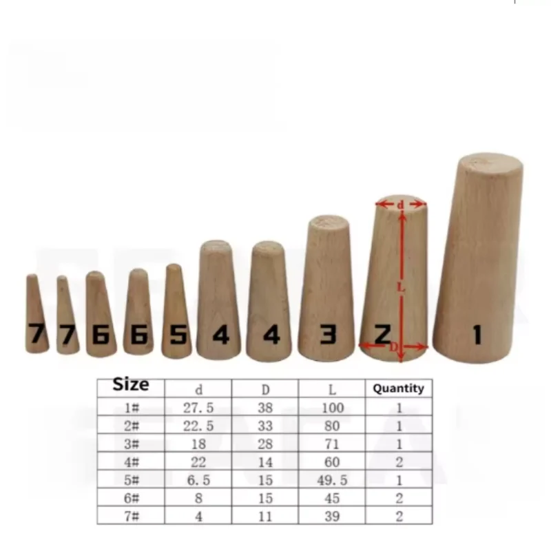 ISURE MARINE 10Pcs Boat Tapered Soft Wood Plugs Emergency Soft Wood Plugs Drain Plug Thru Hull Drain Kit  For Boat Yacht