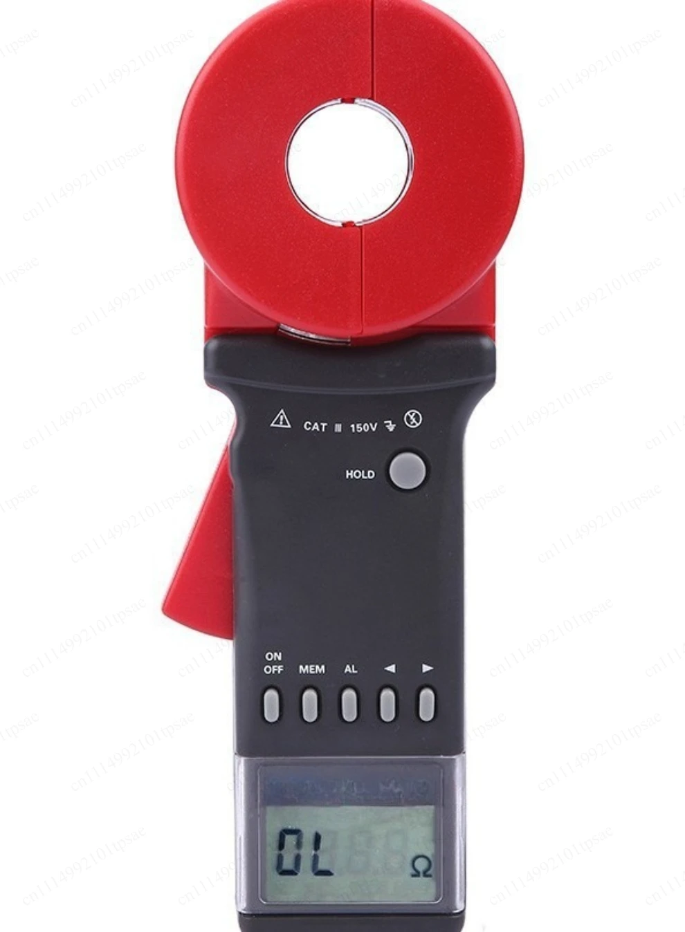 Digital grounding clamp grounding resistance tester, high-precision loop resistance measuring instrument