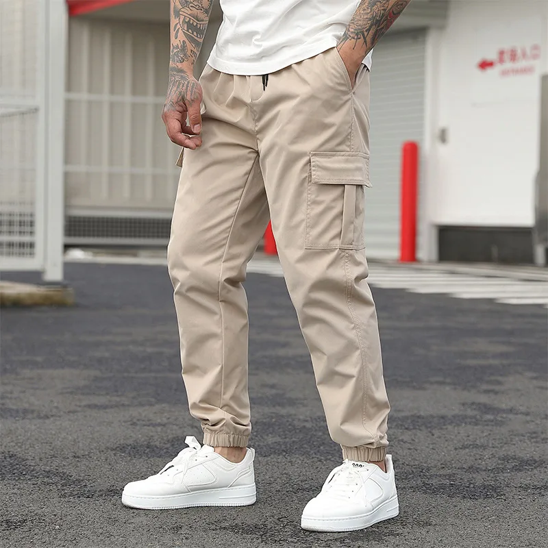 Men's Summer Tactical Cargo Pants Lightweight Casual Trousers Wear-resisting Multi-pocket Outdoor Hiking Male 