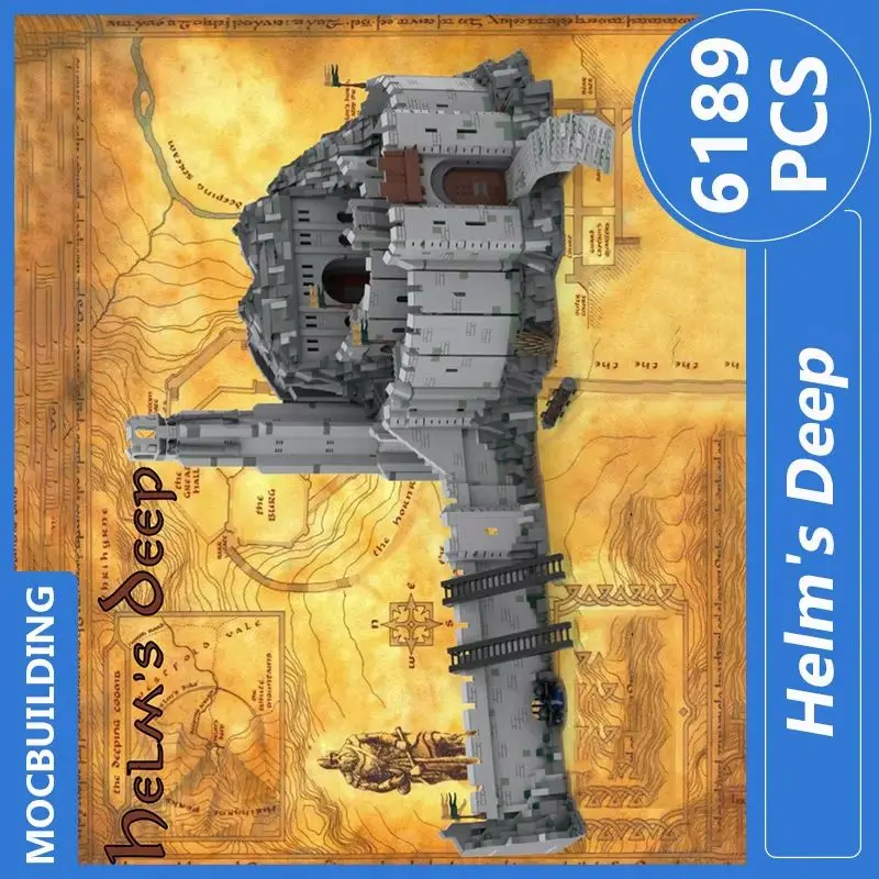 

Глубокая модель Helm's Moc, строительные блоки, сделай сам, сборка кирпичей, архитектура, образовательная креативная коллекция, рождественские игрушки, подарки, 6189 шт.