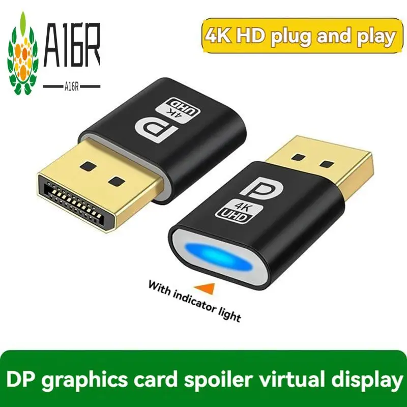 

A16R-4K Displayport заглушка DP адаптер виртуального дисплея DP заглушка EDID безголовый эмулятор призрака аксессуары для ПК