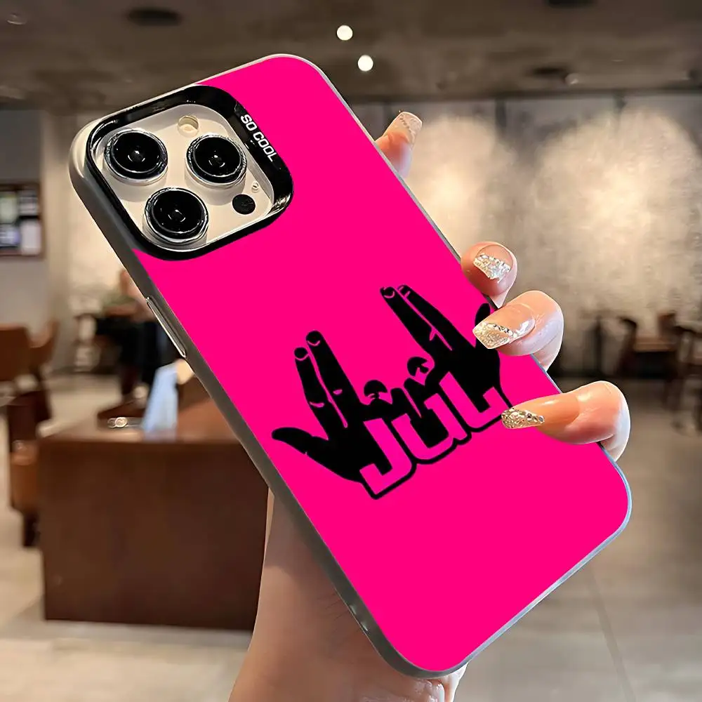 H-Hot Jul Rapper Logo Phone Case IPhone 16 15 14 13 12 11 Pro Max X XR XSMAX 8 7 Plus Candy Matte Shockproof Back Cover - náhled 5