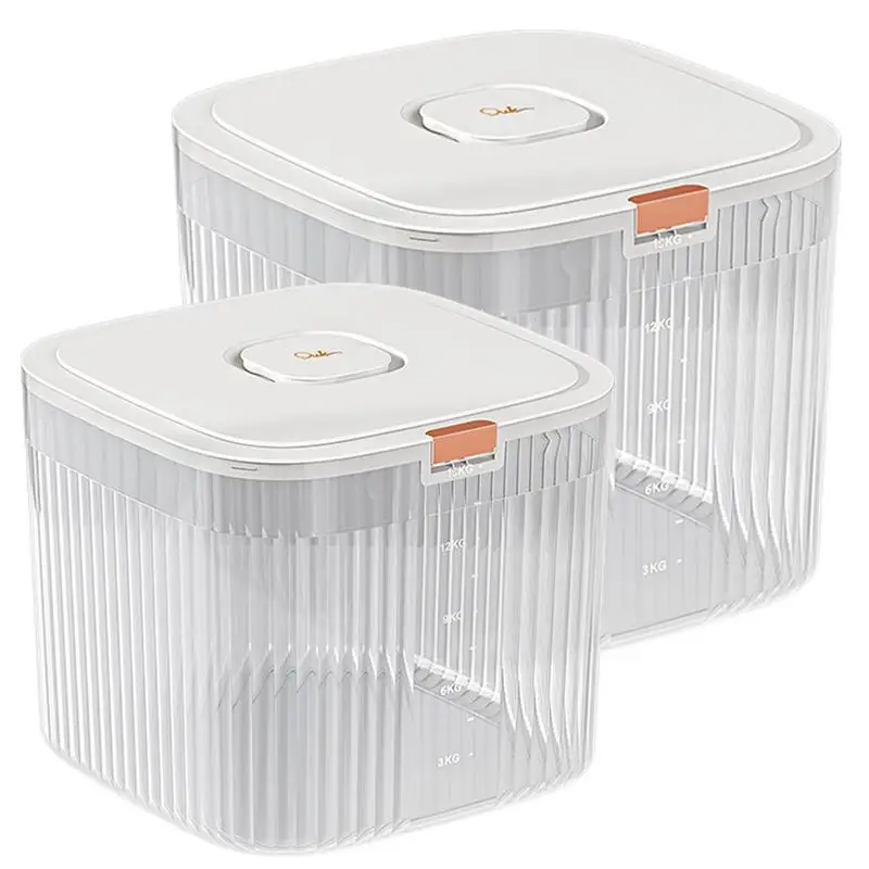 

Dry Food Storage Containers Dry Cereal Grain Bucket Dispenser Moisture Proof Dry Food Rice Dispenser Home Kitchen Storage