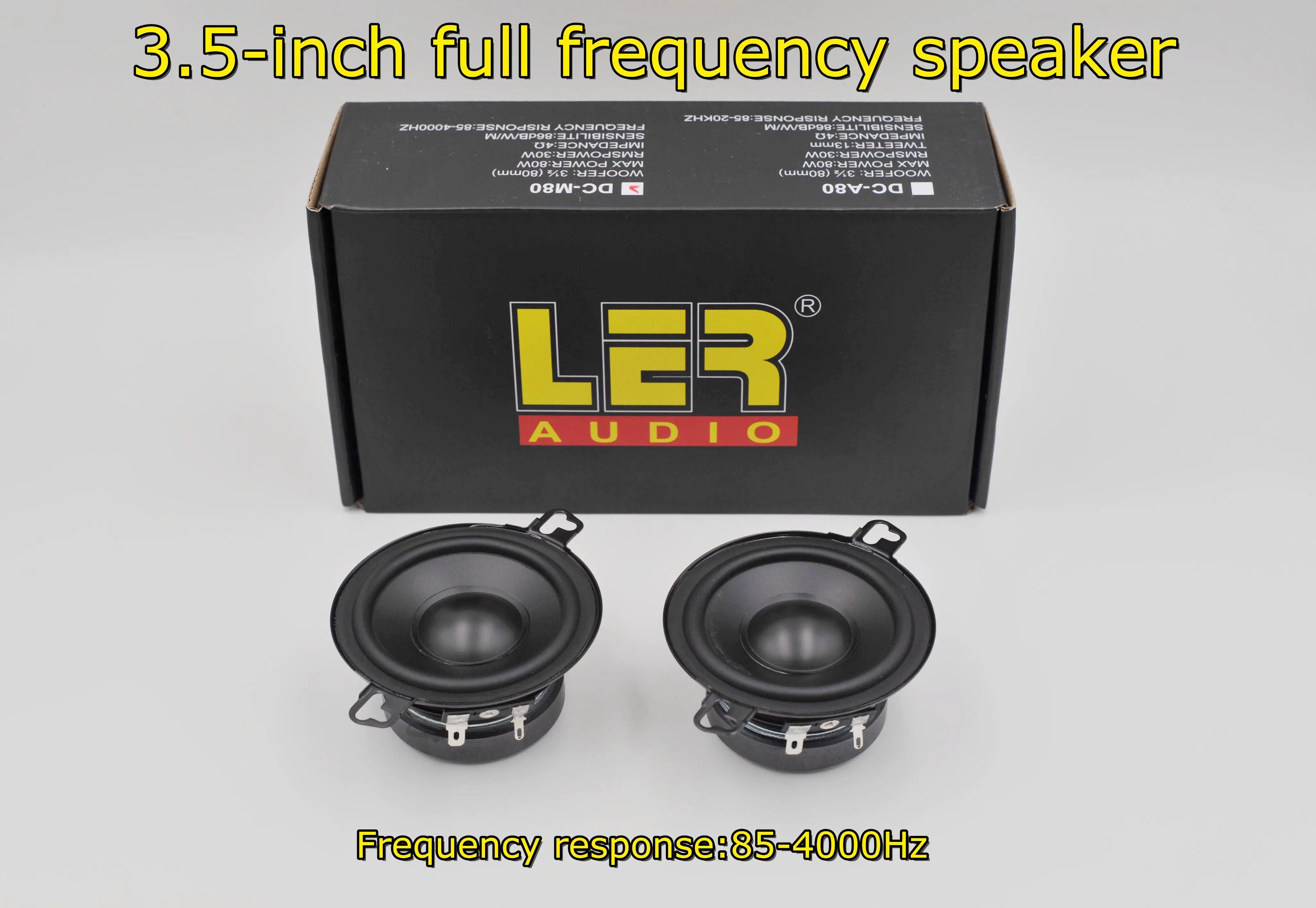 3.5in Audio Systems High Density Ultra Sound Car Door Round Stereo Audio Loudspeaker 3.5 Inch Round Car Speaker