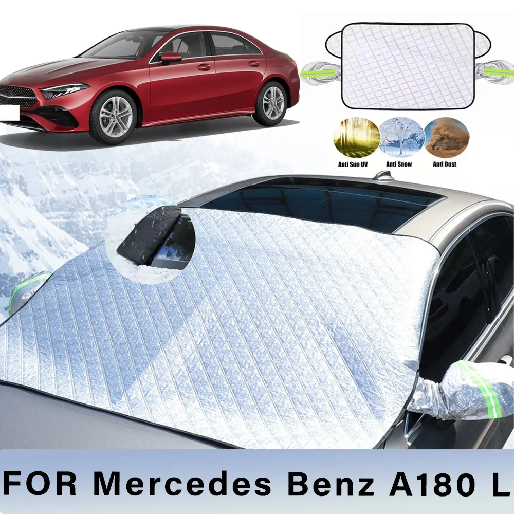 

Thickened Car Now Sunshade Windshield Cover With 5/9 Magnets UV Protection Anti Snow Sunlight For Mercedes Benz A180 L