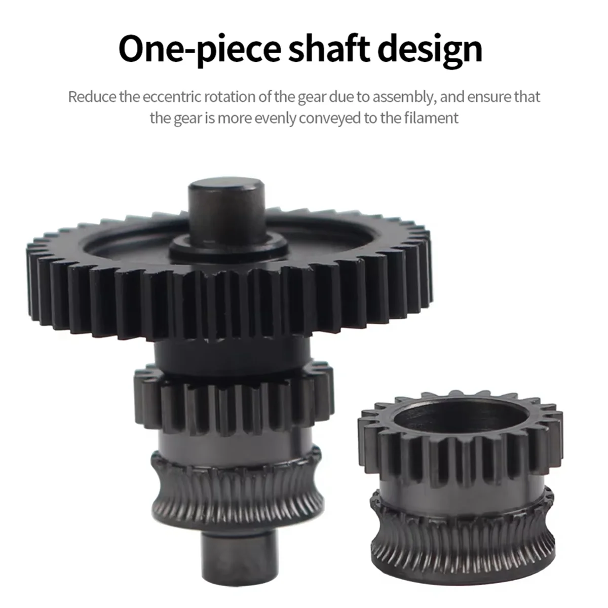 FZFZ Nano Coated Gear Kit Hardened Steel Higher Precision One-Piece Gear Kit for Kobra3 Combo Extruder for 3
