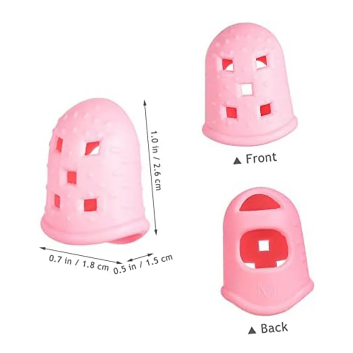 AA87C 16 قطعة من واقيات الأصابع، غلاف إصبع من السيليكون من Kalimba Autoharp، واقي إصبع الجيتار، تخفيف آلام الأصابع