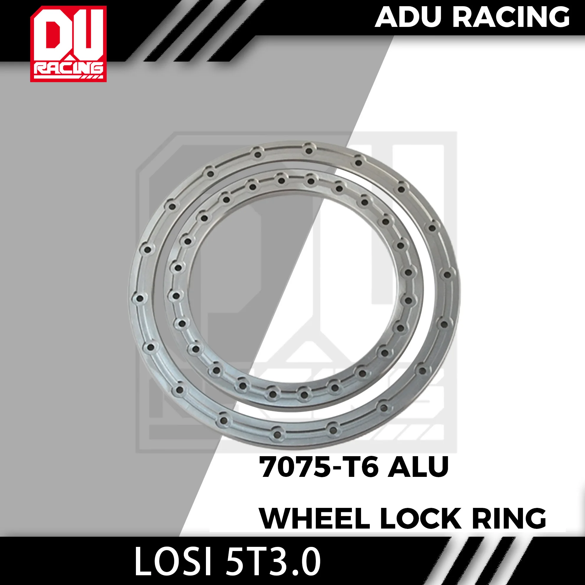 Adu Racing 7075-t6 alu Beadlock Lock Ring Fits with Pro-line Beadlock Wheel(PRO287805)  For Losi 5ive-T E 3.0