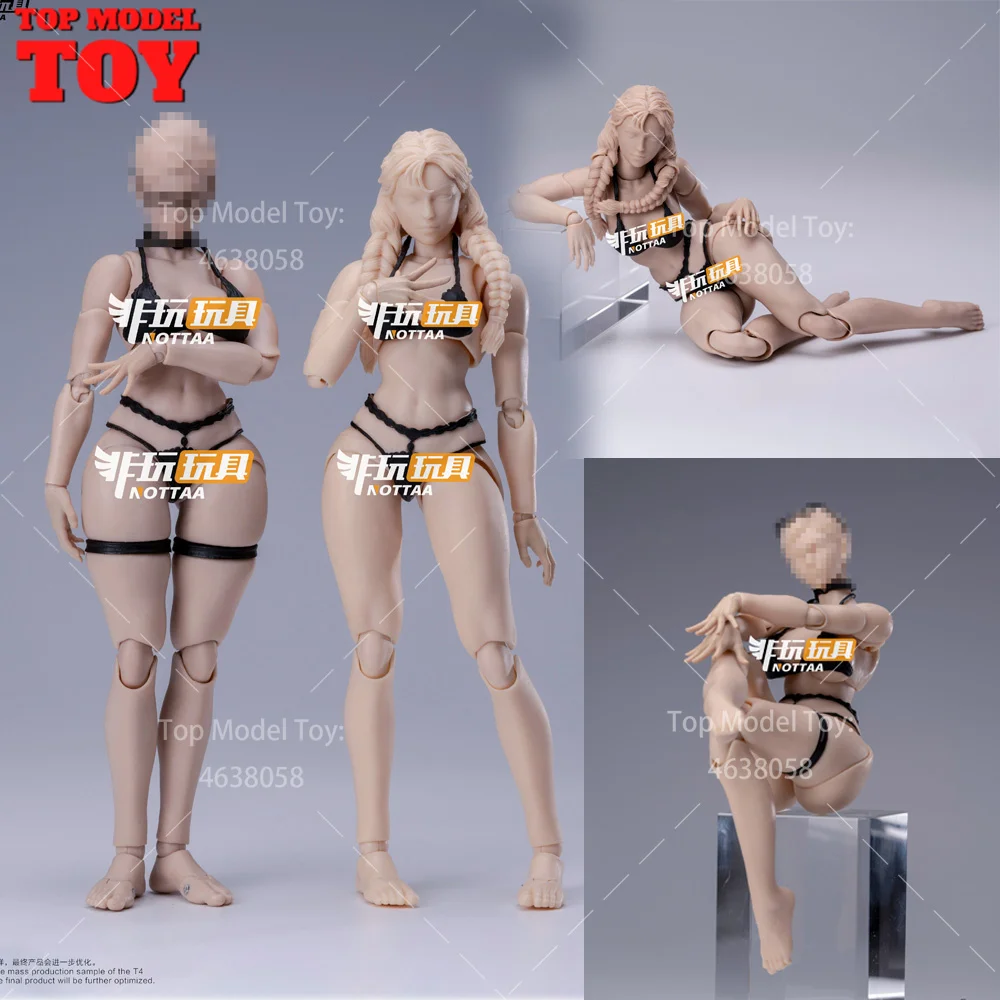 Notaman NT-04 1/12 مقياس جسم أنثى 16 سنتيمتر فتاة عمل الشكل المشترك الجسم والرأس نحت 6 ''الجندي سوبر مرنة الجسم نموذج
