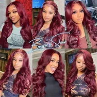 14A 99J Burgundy Body Wave Bundles Human Hair Brazilian Unprocessed 30 36 Inch Virgin Weave Raw Hair 98% Human Hair Bundles Extensions 8