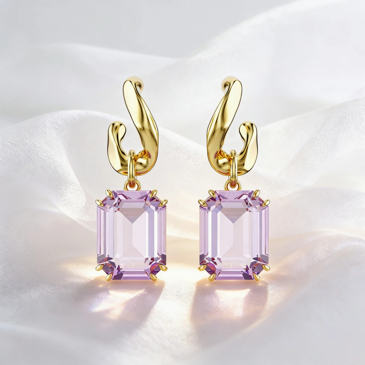 

High-quality Elegant Zircon Earrings Women's Luxury Style Bride Wedding Matching Earrings