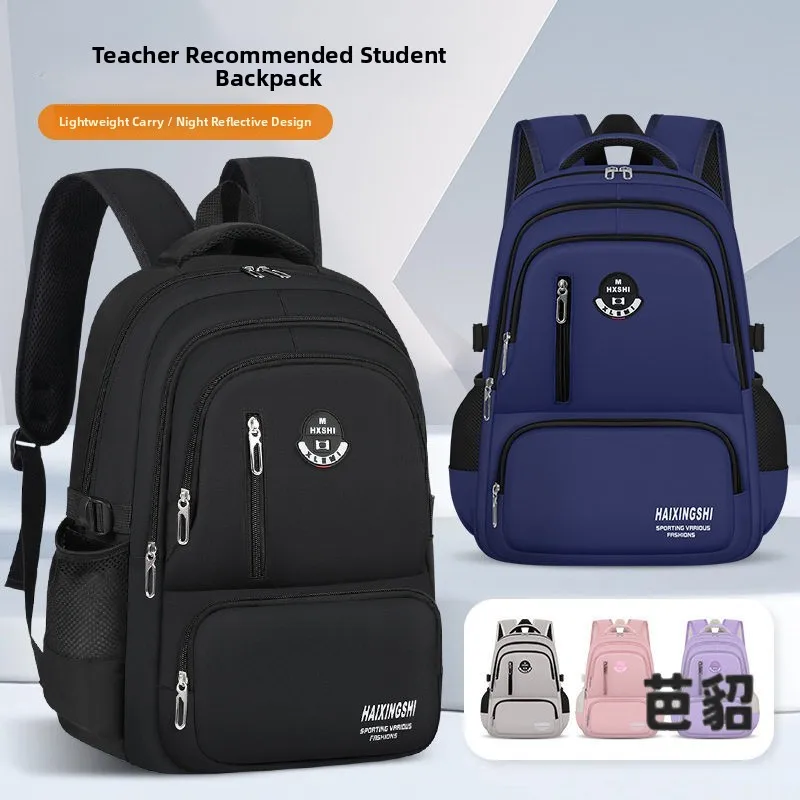 Large Capacity School Bag for Middle And Primary Students Girls Backpack Ideal for Back-To-School Season Fitness Scenarios