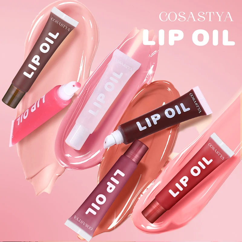 6-farbiges feuchtigkeitsspendendes, glänzendes Lippenöl, langanhaltender Glanz, geeignet für alle Hauttypen, feuchtigkeitsspendendes, spiegelglänzendes Lippenöl