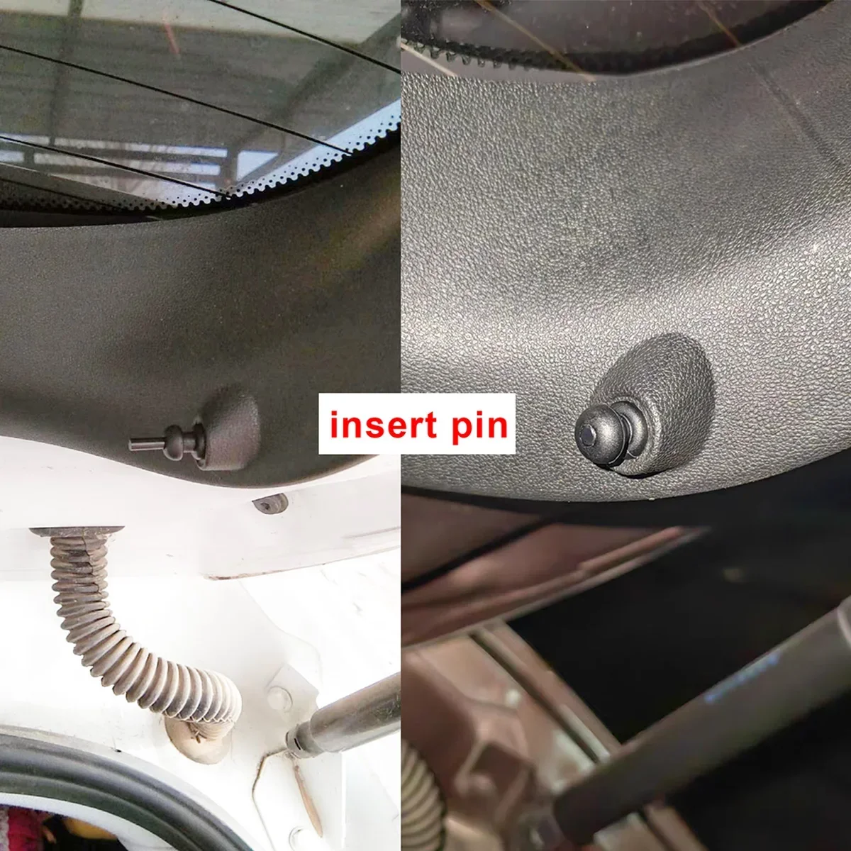 8PC For Peugeot 208 I II 306 307 Rear Boot Trunk Parcel Shelf Cord Strap String Clip Mounting Hook Bracket 699218 2000 2008 2009