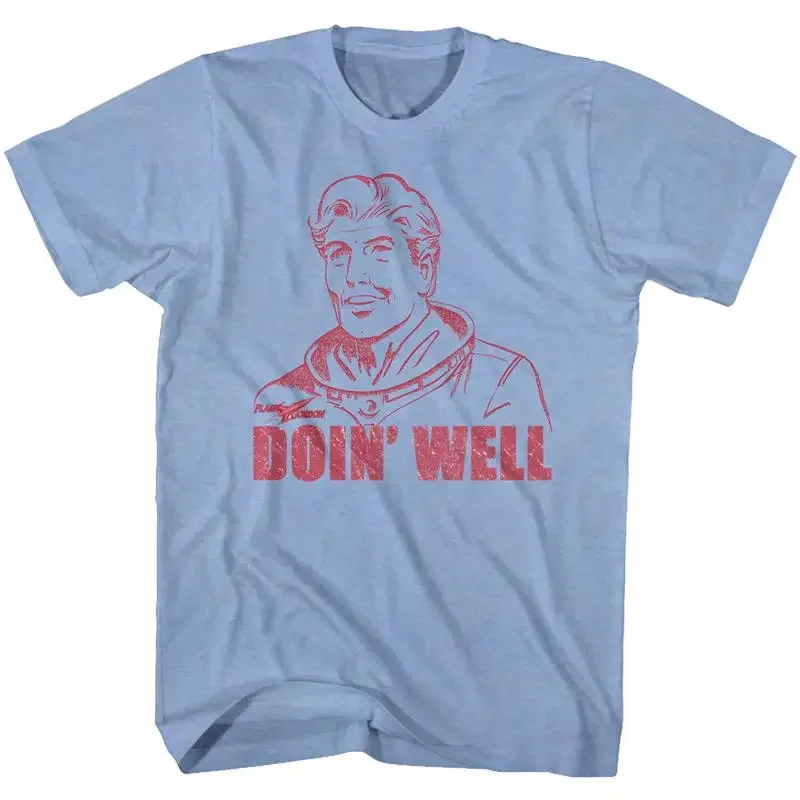 Flash Gordon T Shirt Doin' Well Light Blue Heather