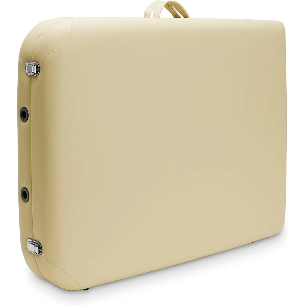 Portable Folding Massage Table Basic Cream for Salon Spa Travel