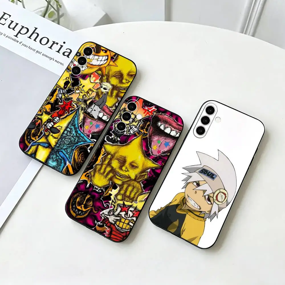 Anime Soul Eater  Phone Case Black Silicone Soft For Samsung Galaxy A73,A72,A71,A70,A53,A52,A51