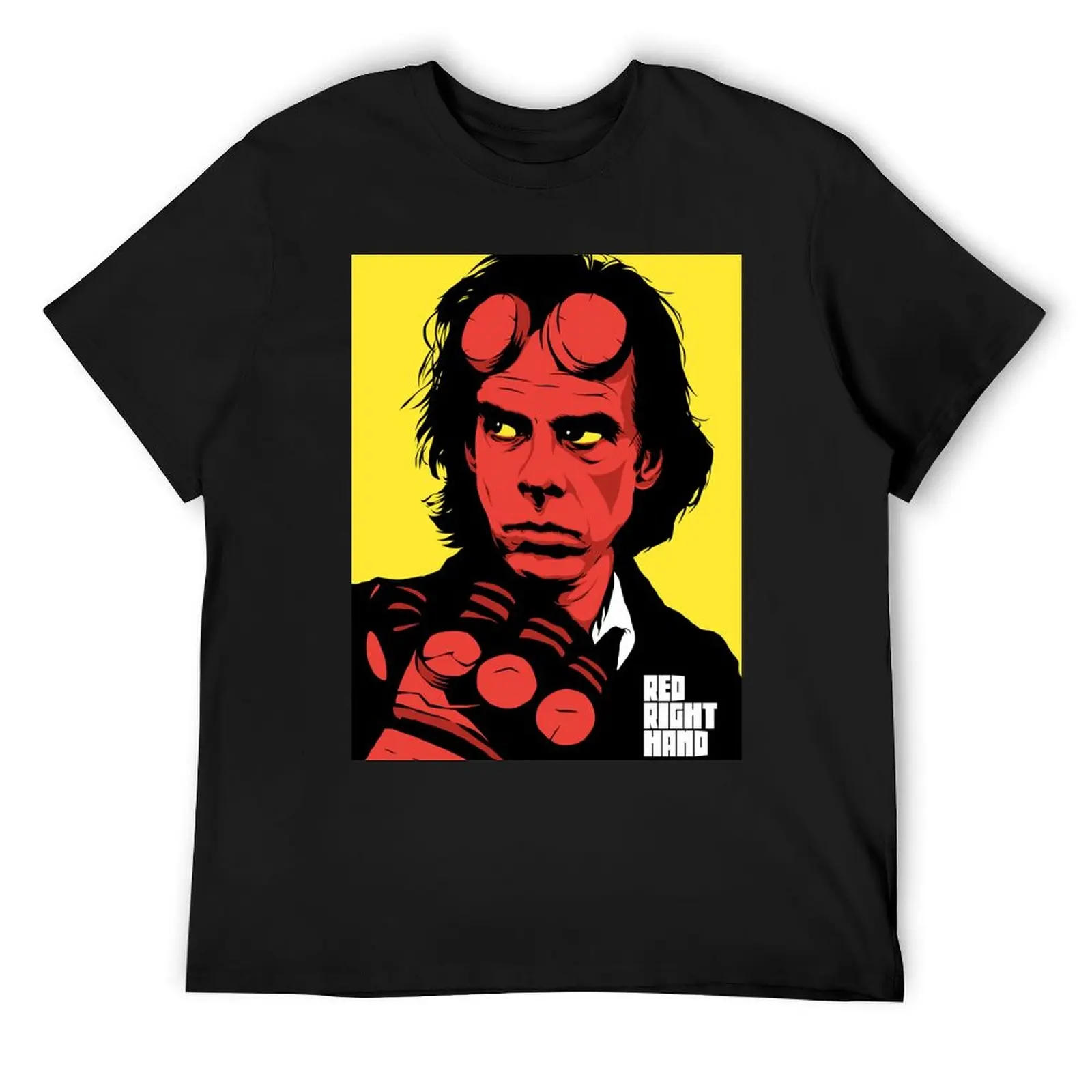 

The Red Hand T-Shirt cotton man t-shirts vintage t shirts anime tshirt mens graphic t-shirts
