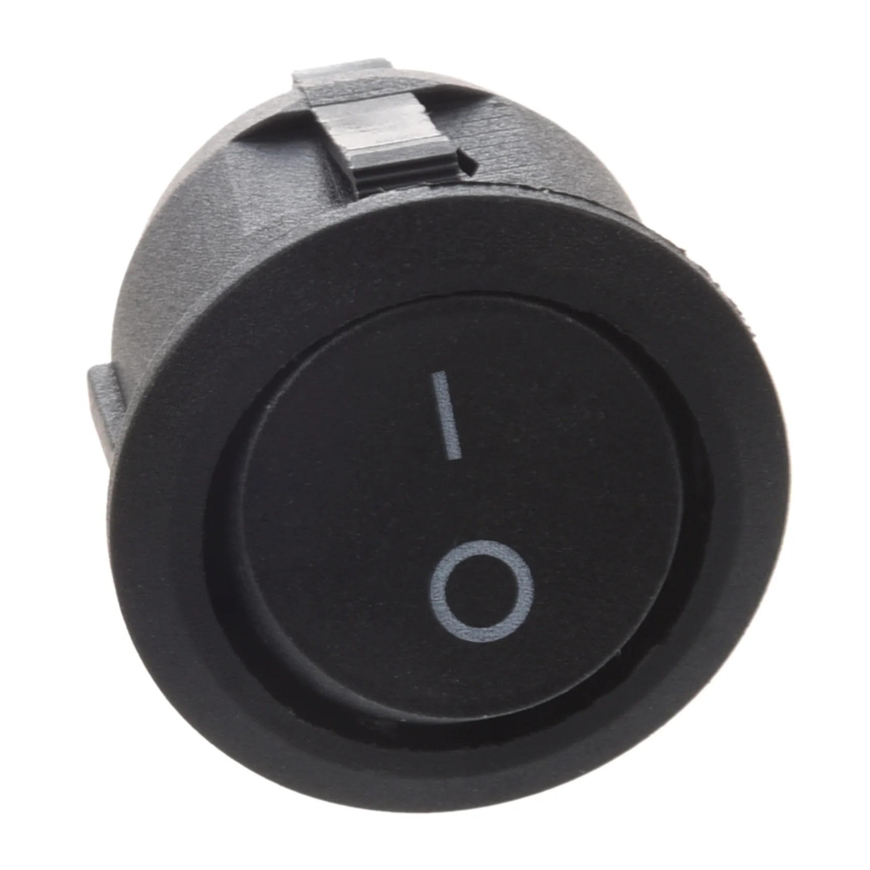 ABGE-20 Buah AC 6A 10A 250V On Off Snap In SPST Saklar Rocker Perahu Bundar Hitam