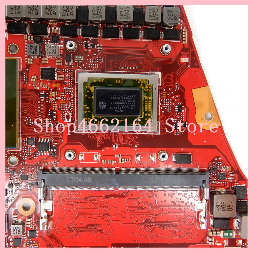 Imagem -04 - Placa-mãe Portátil para Asus Zephyrus Gu502du Gu502du Gu502d Gu502 Cpu Gtx1660ti-v6g Gpu 8gb de Ram R73750h