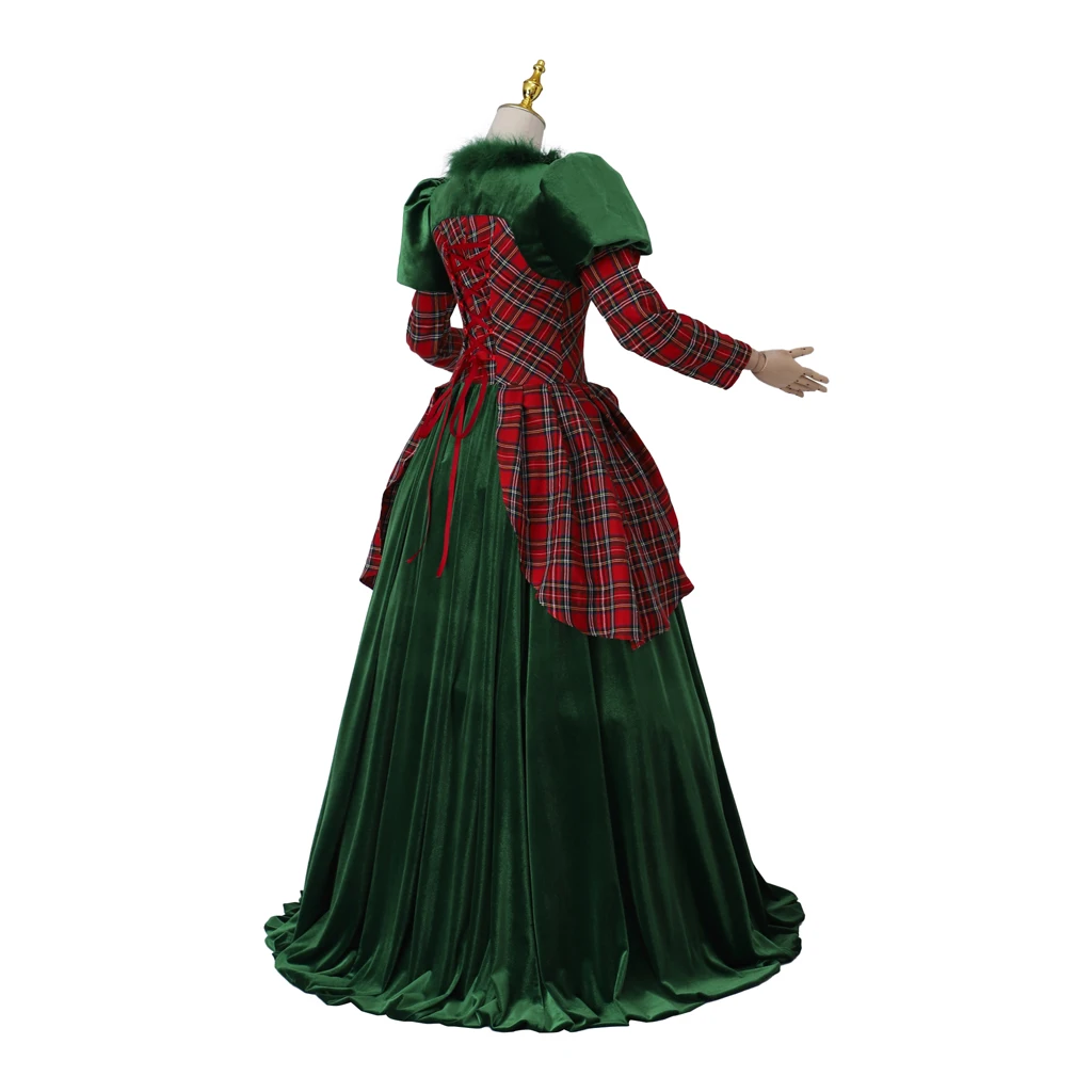 Vrouwen Tartan Jurk Schotse Jurk Rode Iers Tartan Trouwjurk Kerstfeest Kostuum Tartan Kerst Fancy Jurk Outfits