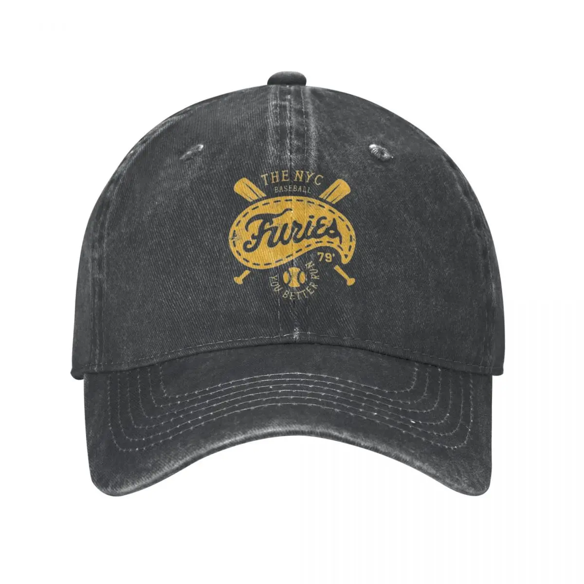 Casual The Warriors Baseball Furies Logo Baseball Caps Unisex Style Distressed Cotton Sun Cap Outdoor Adjustable Fit Hat