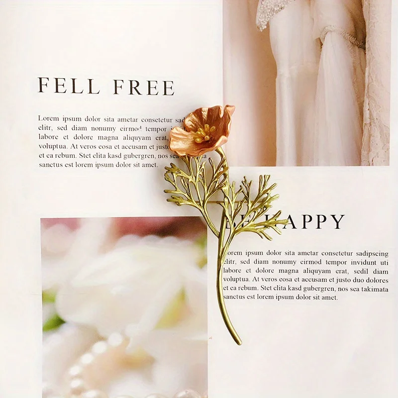 أنيقة النساء الرجال رائعة المينا زهرة بروش الراقية سيدة حفل زفاف كلاسيكي الأزهار دبوس شارات هدية #5