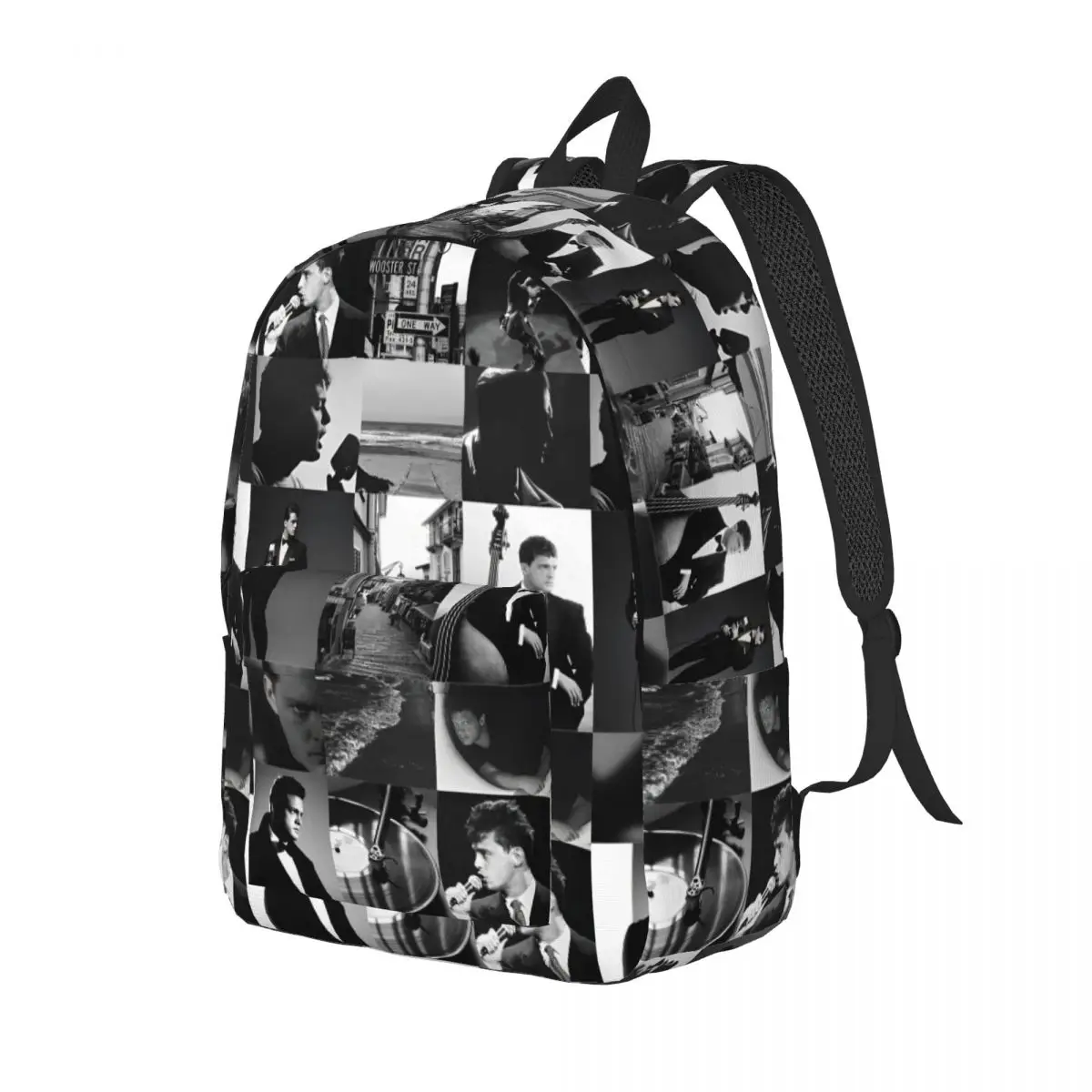 Mochila para hombre y mujer, bolso de hombro para ordenador portátil, al aire libre, Collage de negocios, Y2K Live Daypack